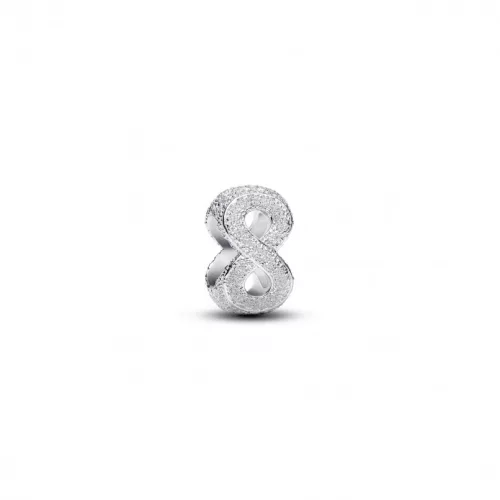 Pandora  - Texturált végtelenjel mini charm