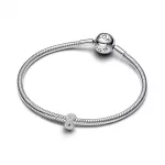 Pandora  - Texturált végtelenjel mini charm