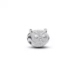 Pandora  - Texturált bagoly mini charm