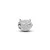 Pandora  - Texturált bagoly mini charm