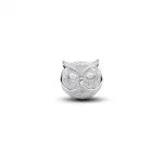 Pandora  - Texturált bagoly mini charm