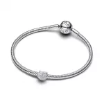 Pandora  - Texturált bagoly mini charm