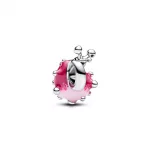 Pandora  - Rózsaszín csiga charm