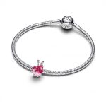Pandora  - Rózsaszín csiga charm