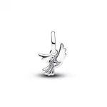 Pandora  - Fehér galamb mini függő charm