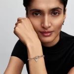 Pandora  - Fehér galamb mini függő charm