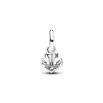 Pandora  - Kék horgony mini függő charm