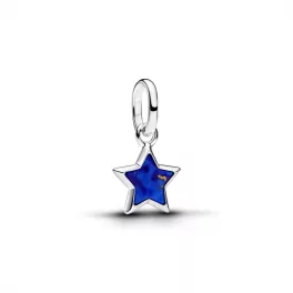 Pandora  - Kék csillag mini függő charm