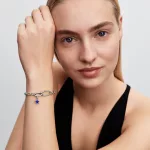 Pandora  - Kék csillag mini függő charm