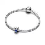Pandora  - Disney Stitch kék szív charm
