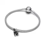 Pandora  - Fekete macska függő charm