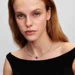 Pandora  - Kék muranói üveg mini charm