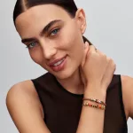 Pandora  - Narancssárga muranói üveg mini charm