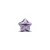 Pandora  - Lila csillag mini charm