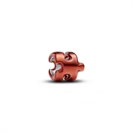 Pandora  - Narancssárga puzzle-darab mini charm