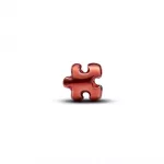 Pandora  - Narancssárga puzzle-darab mini charm