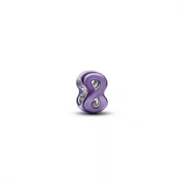 Pandora  - Lila végtelenjel mini charm