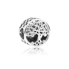 Pandora  - Áttört mintájú családfa charm - 797590