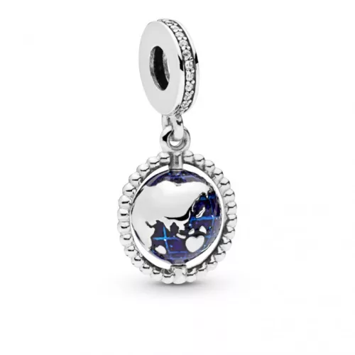 Pandora  - Forgó földgömb függő charm - 798021CZ
