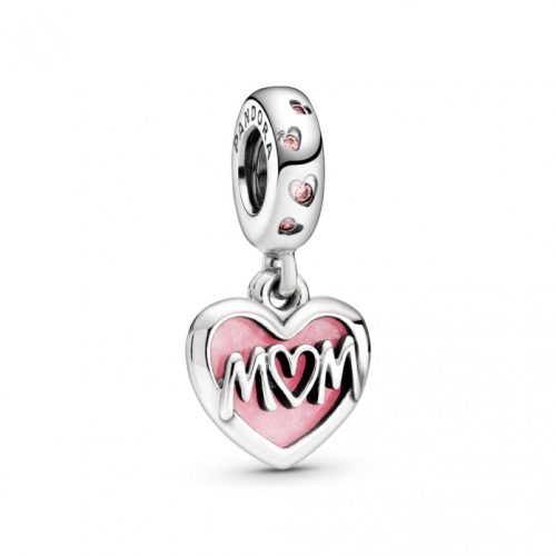 Pandora  - Anya feliratú szív alakú függő charm