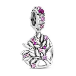 Pandora  - Rózsaszín szív családfa függő charm - 799153C01