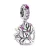 Pandora  - Rózsaszín szív családfa függő charm - 799153C01