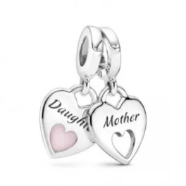Pandora  - Dupla szív osztott függő charm - 799187C01