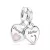 Pandora  - Dupla szív osztott függő charm - 799187C01