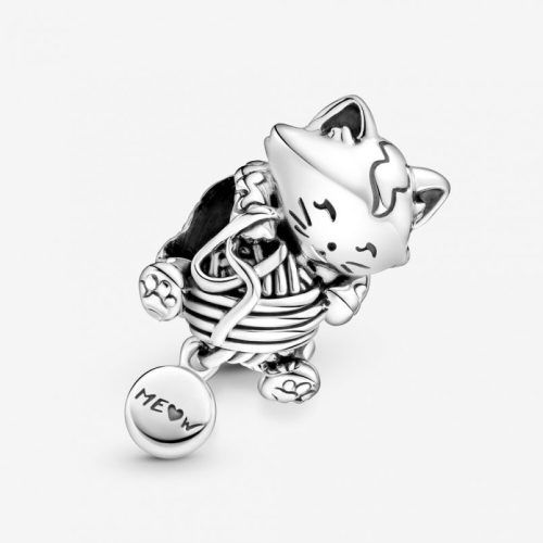 Pandora  - Cica és gombolyag charm
