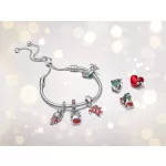 Pandora  - Mézeskalács emberke függő ezüst charm