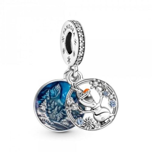 Pandora  - Disney Jégvarázs Olaf függő ezüst charm