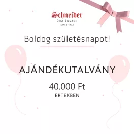 Szülinapi ajándékutalvány 40.000 Ft