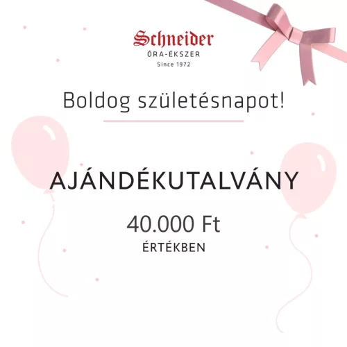 Szülinapi ajándékutalvány 40.000 Ft